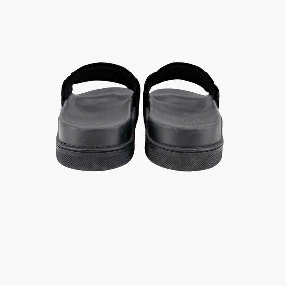 Christian Louboutin 'Navy Pool' Slide Sandals Size 37 US 7 Black Velvet Logo 33 - Picture 7 of 12